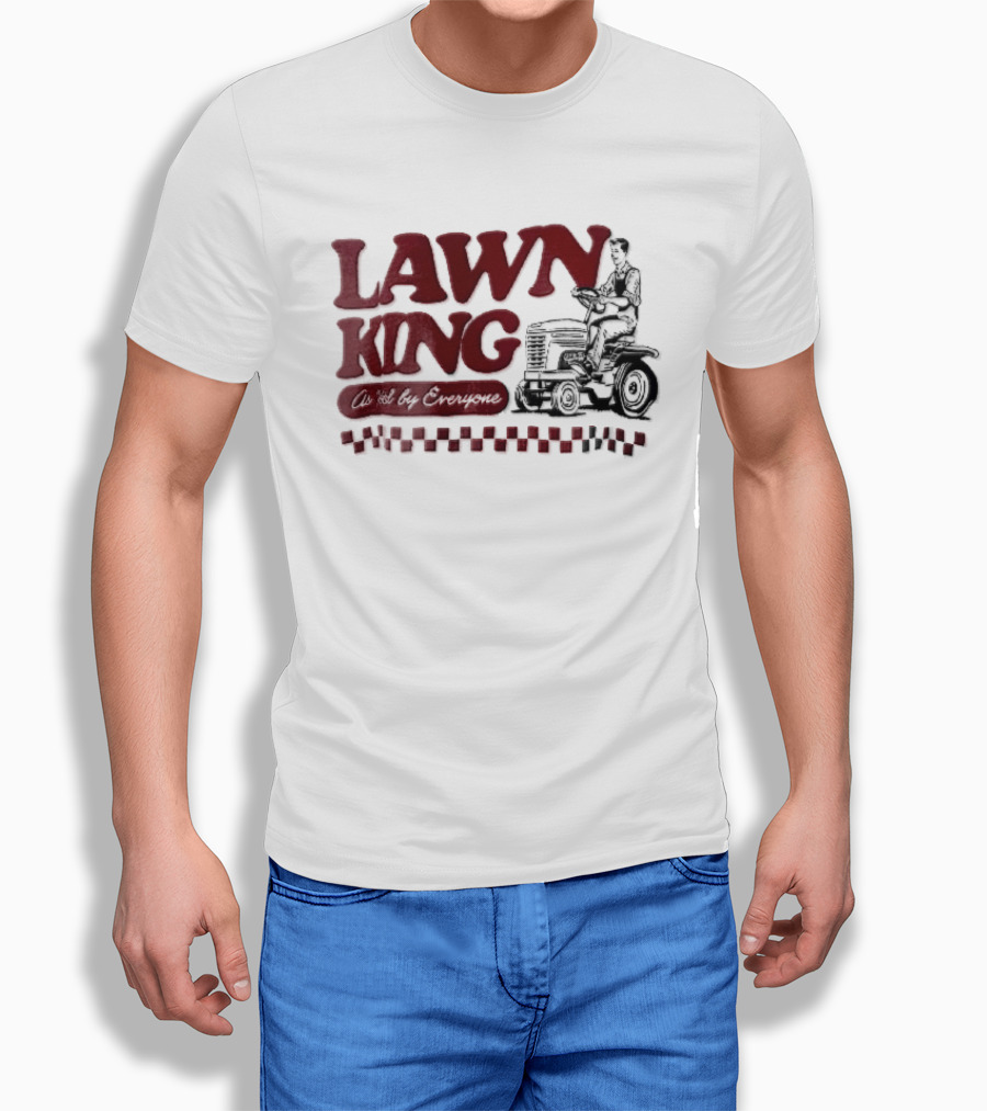 Lawn King Man Riding Mower Tractor As Voted By Everyone T-Shirt