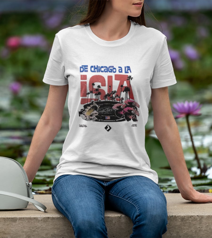 De Chicago A La Isla Puerto Rican Heritage Night White Sox 2026 T-Shirt
