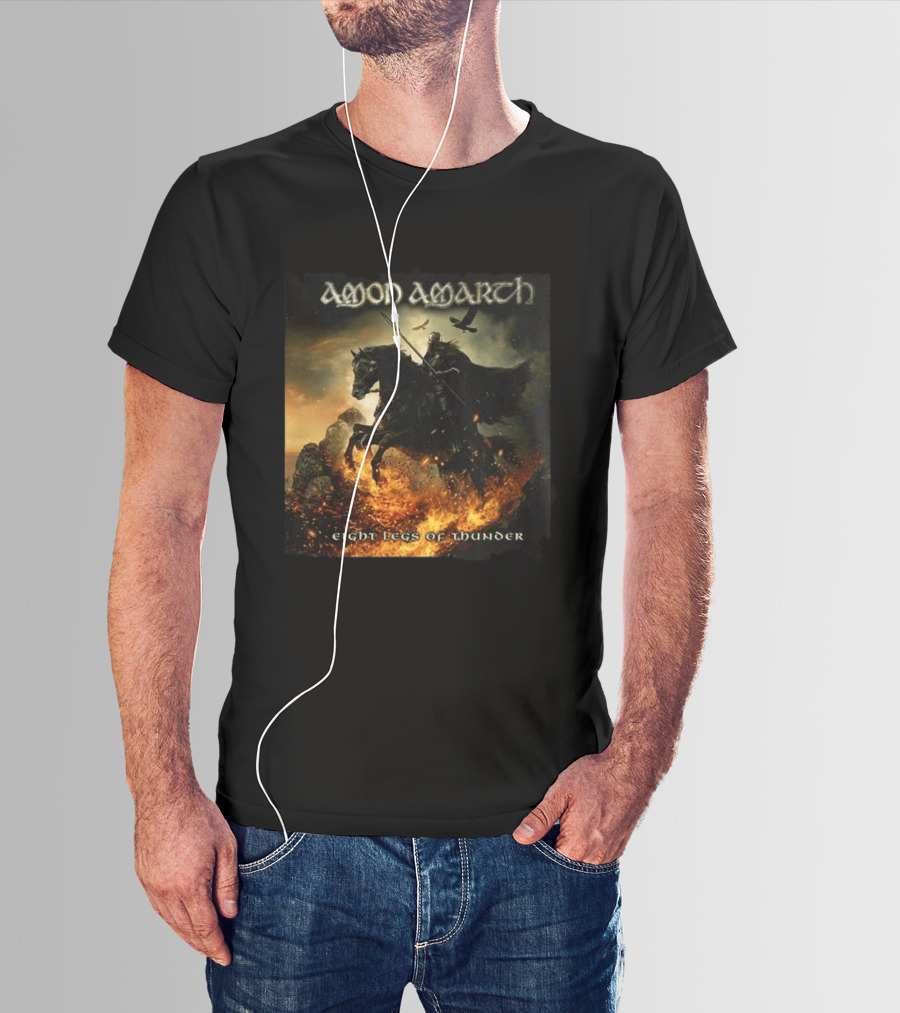 Amon Amarth Eight Legs Of Thunder New Single Viking Warrior Album Cover T-Shirt