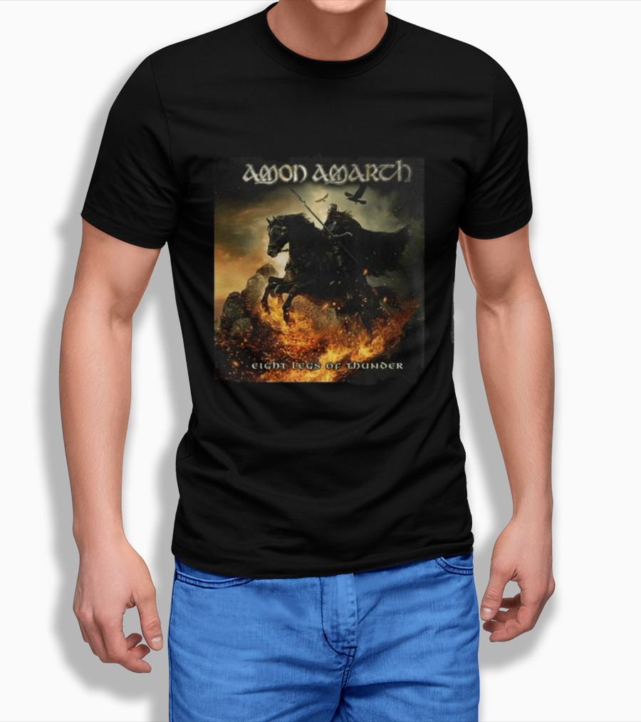 Amon Amarth Eight Legs Of Thunder New Single Viking Warrior Album Cover T-Shirt