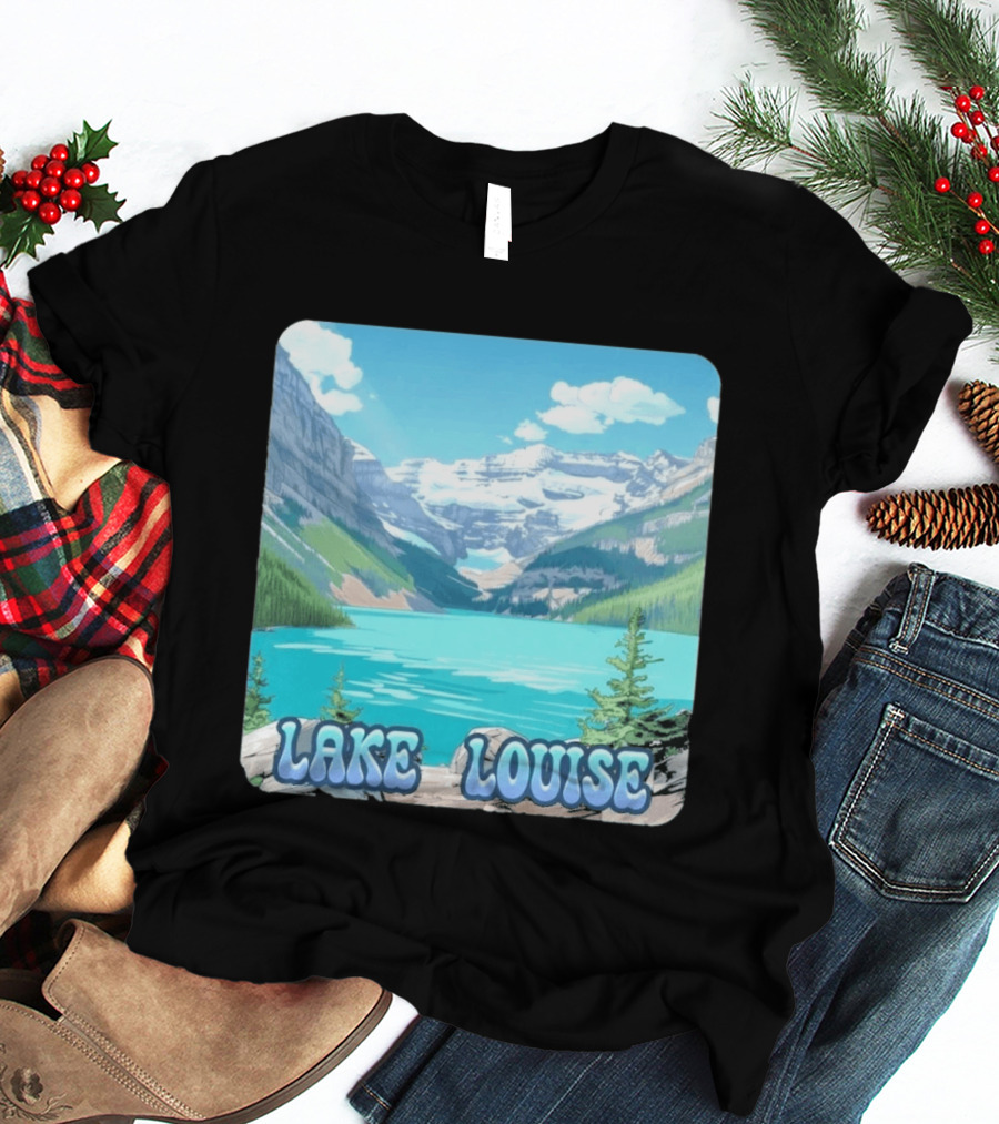 Lake Louise Canada Scenic Mountain Lake View T-Shirt