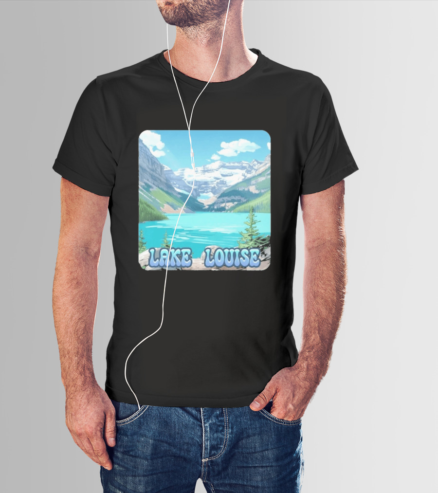 Lake Louise Canada Scenic Mountain Lake View T-Shirt