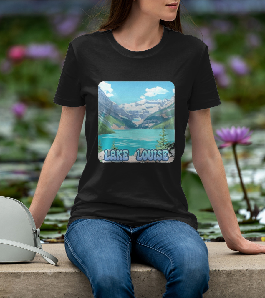 Lake Louise Canada Scenic Mountain Lake View T-Shirt