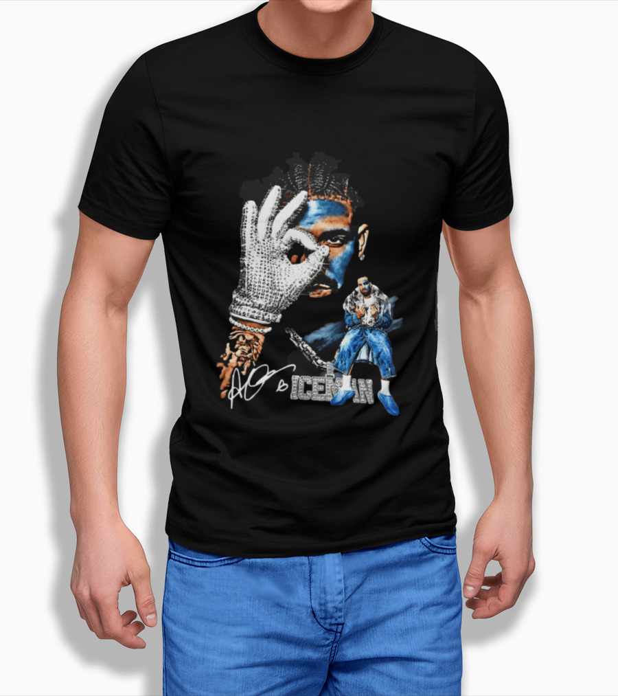 Drake Ice Man Brodie Signature Bling T-Shirt