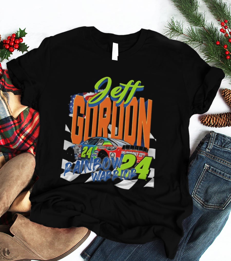Jeff Gordon 24 Rainbow Warrior DuPont Chevrolet NASCAR Racing T-Shirt