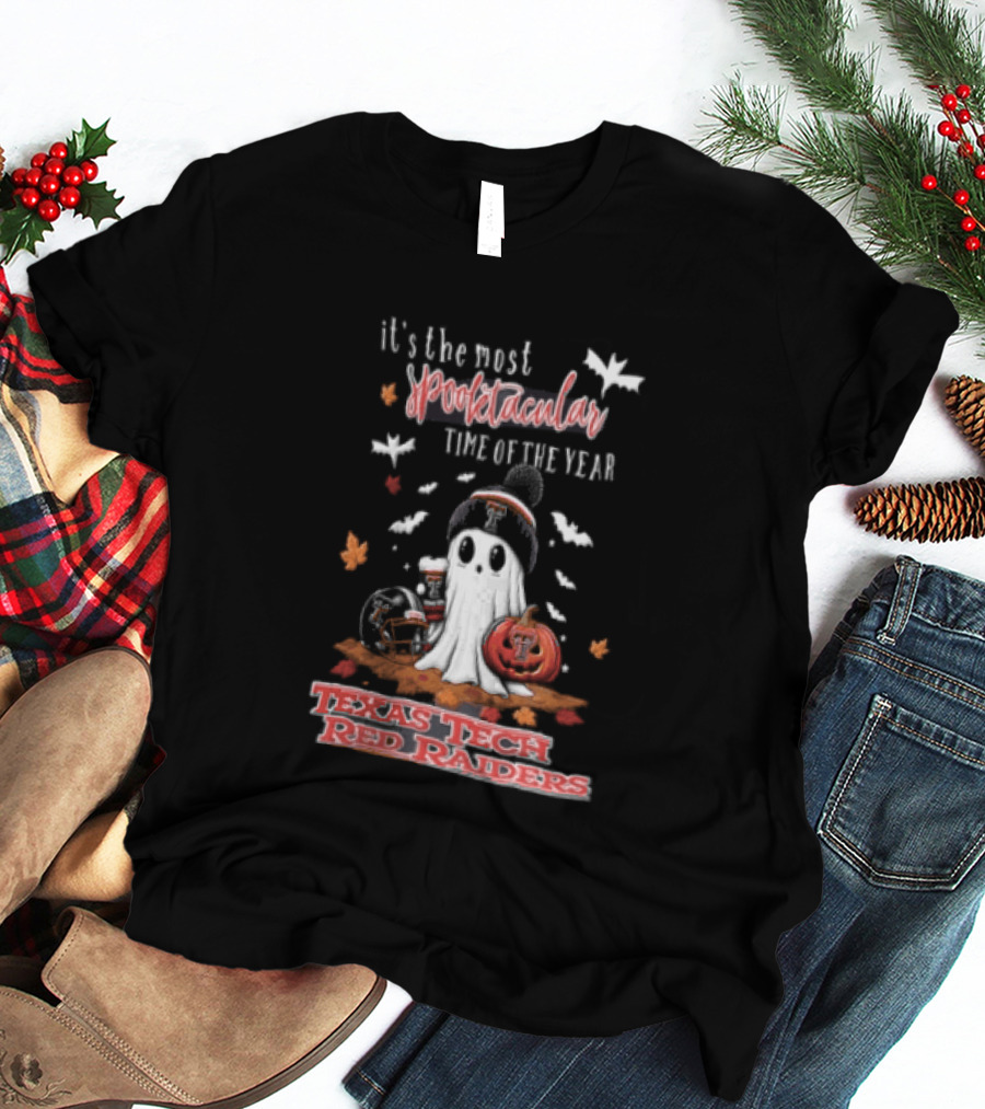 Texas Tech Red Raiders Most Spooktacular Time Of Year Ghost Pumpkin T-Shirt