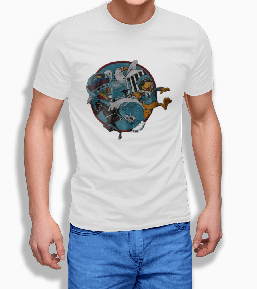 Decatur Alabama River City Cartoon Duck Horse Eagle Balloon T-Shirt