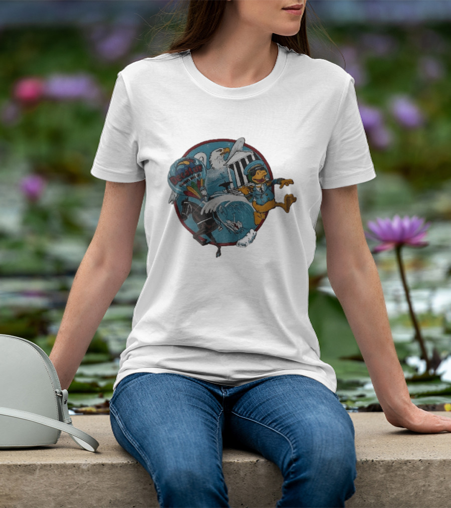 Decatur Alabama River City Cartoon Duck Horse Eagle Balloon T-Shirt
