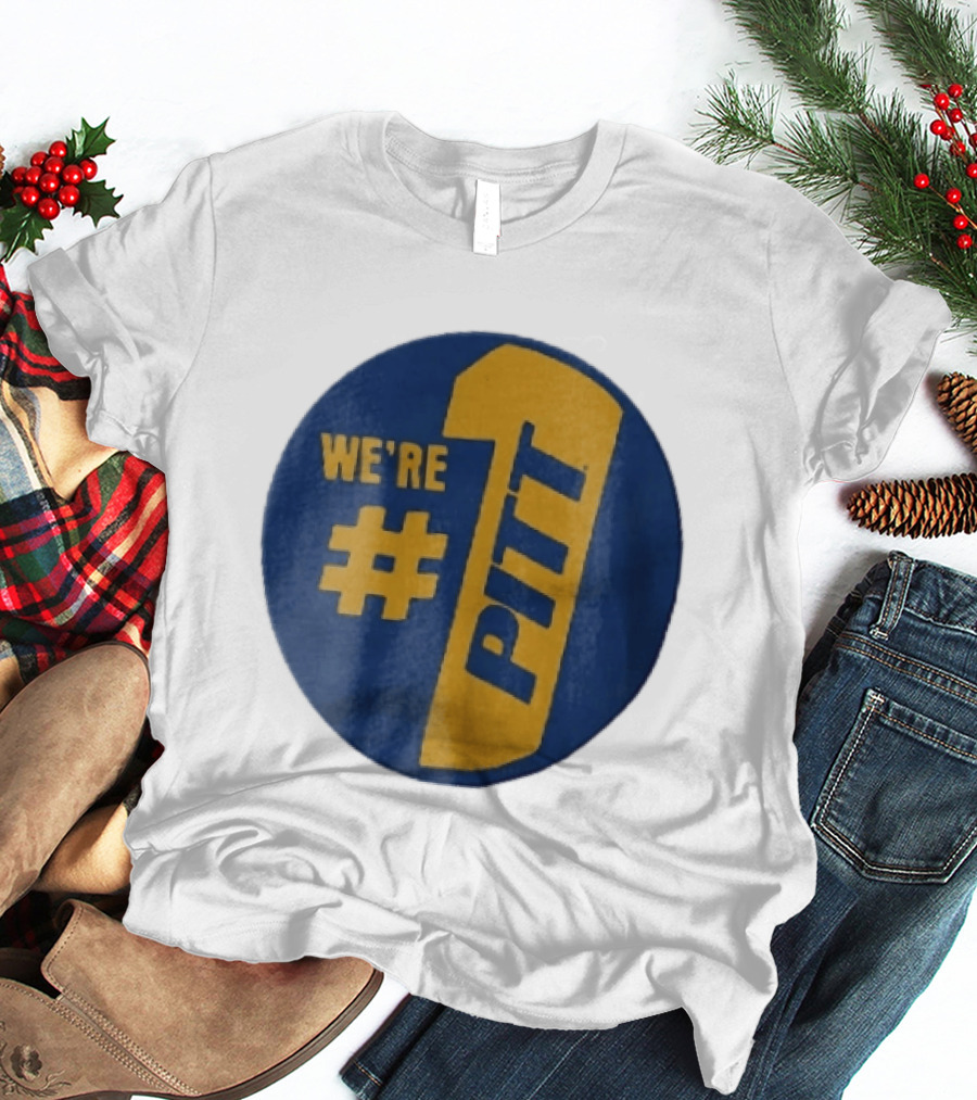 Pittsburgh Panthers Were Number 1 Pitt NCAA Yellow Blue T-Shirt