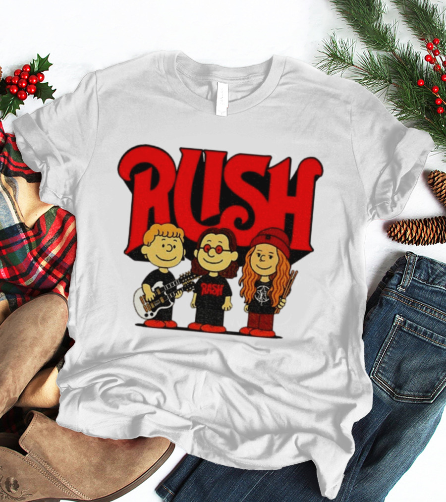 RUSH Band With Anika Nilles Classic Cartoon Characters T-Shirt