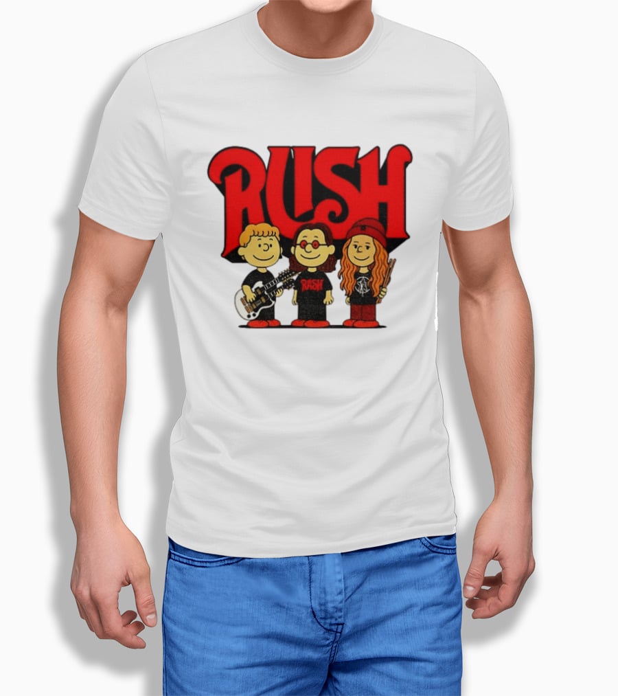 RUSH Band With Anika Nilles Classic Cartoon Characters T-Shirt