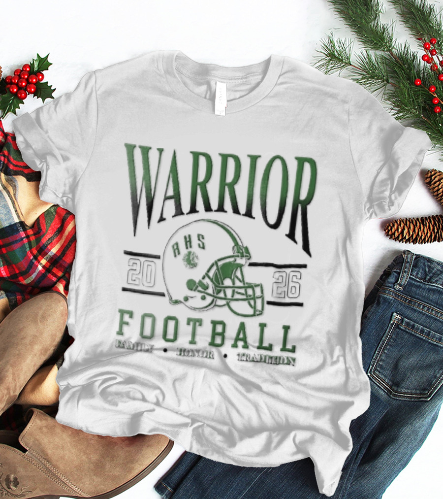 Warrior 2026 Football Family Honor Tradition Helmet Facemask T-Shirt