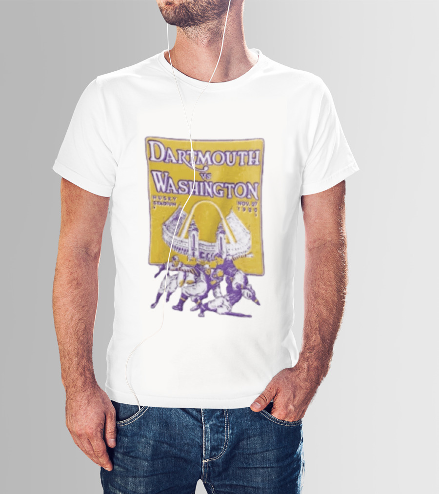 Dartmouth Vs Washington Husky Stadium Nov 27 1920 Football Players T-Shirt