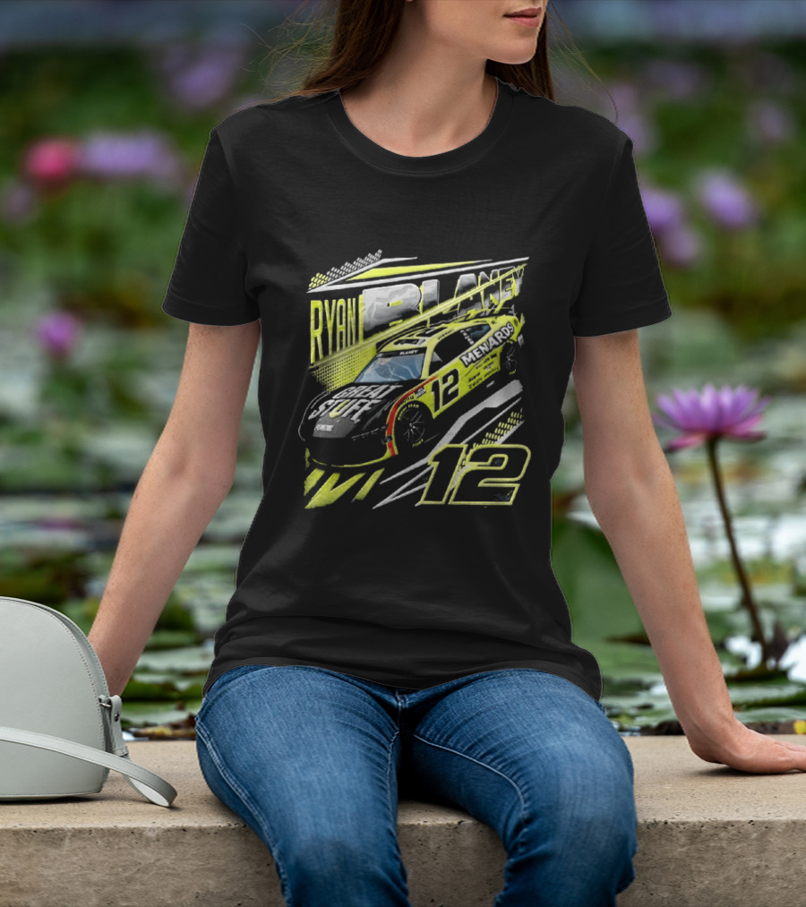 Ryan Blaney Number 12 Menards Great Stuff NASCAR Team Penske T-Shirt