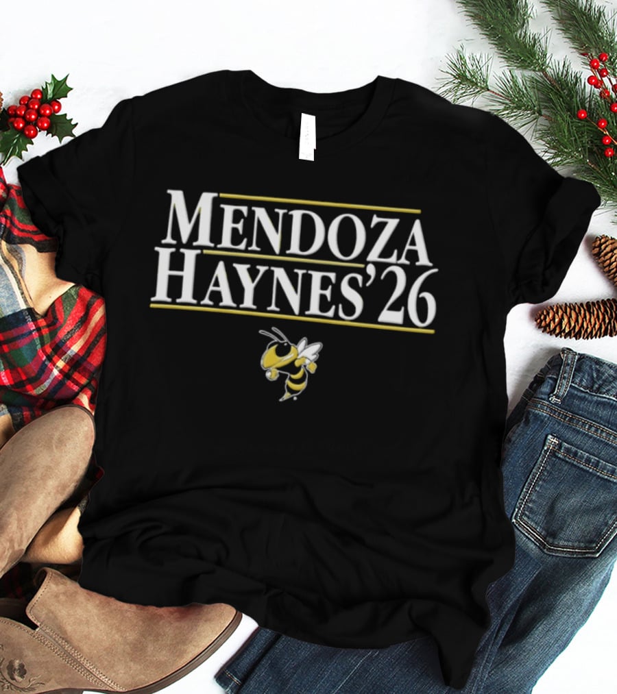 Mendoza Haynes '26 Georgia Tech Yellow Jackets Football T-Shirt