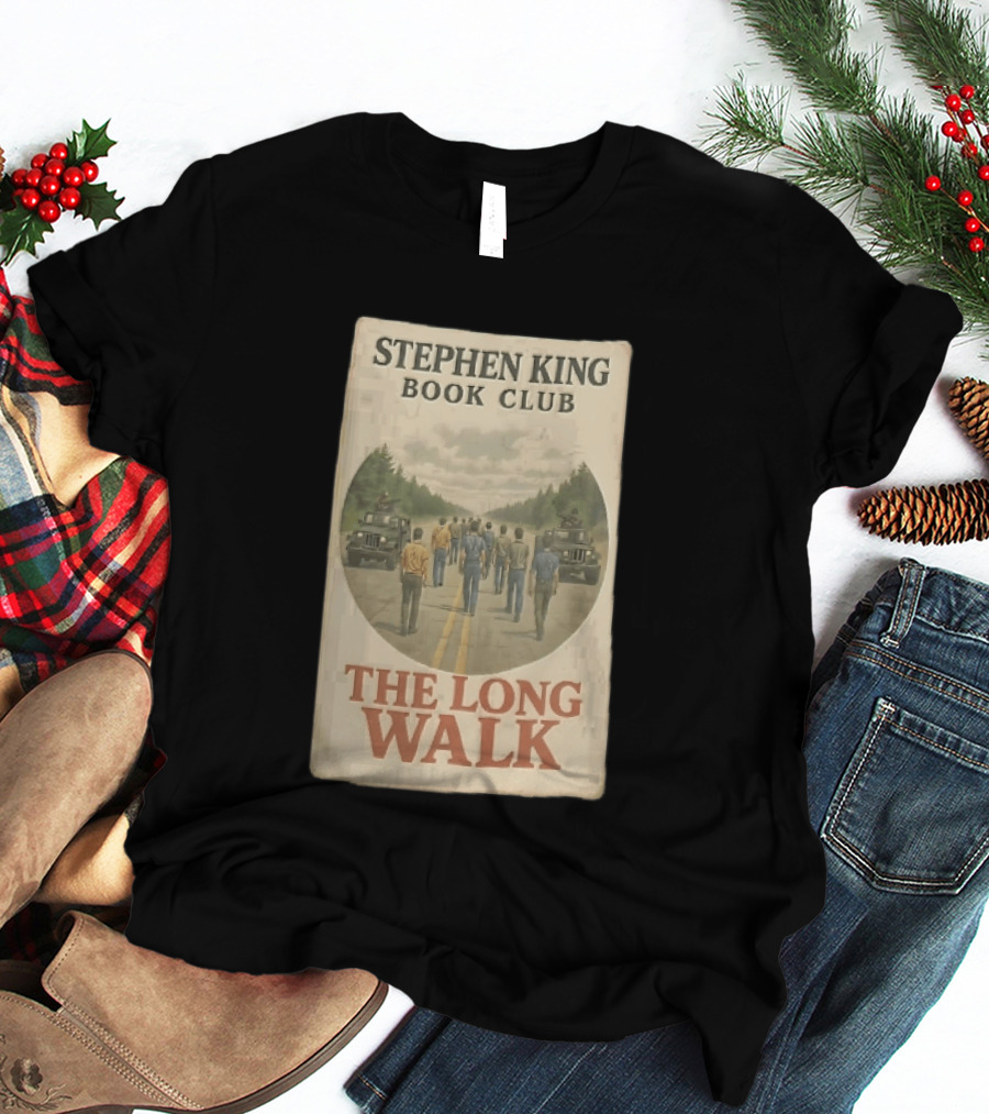 Stephen King Book Club The Long Walk Highway Military Jeeps T-Shirt