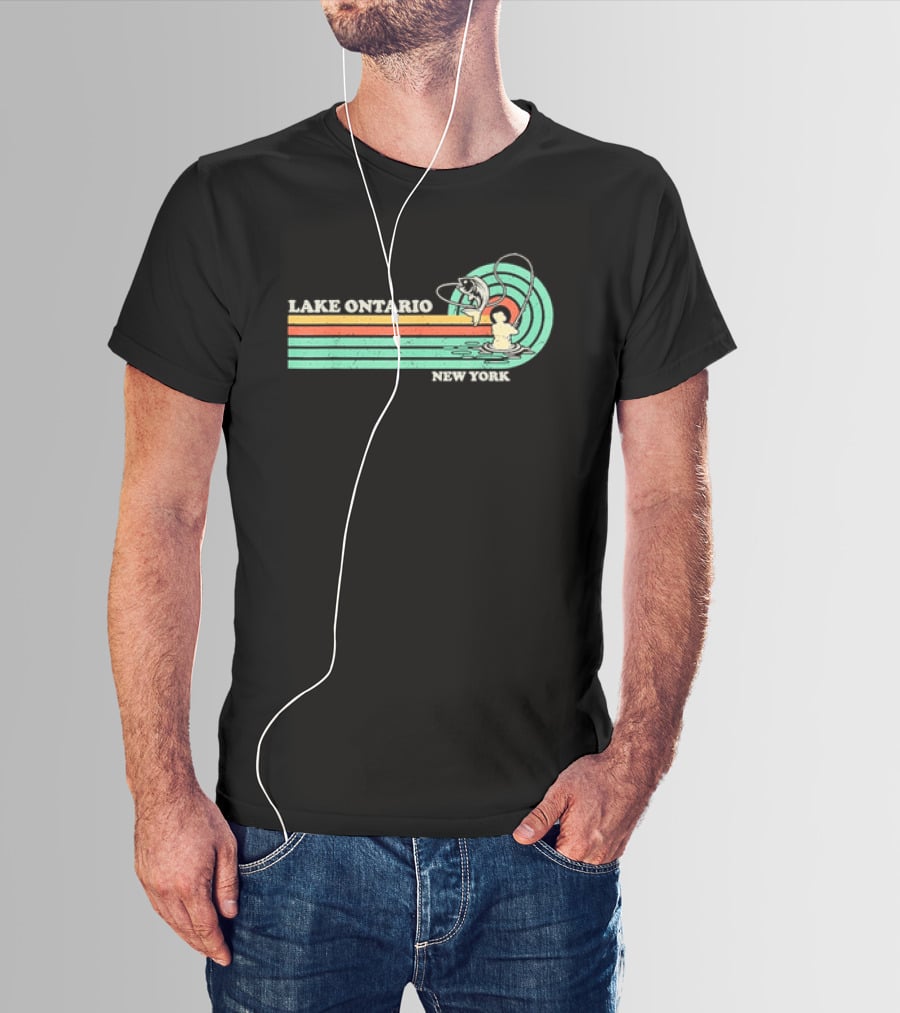 Lake Ontario New York Summer Fishing T-Shirt