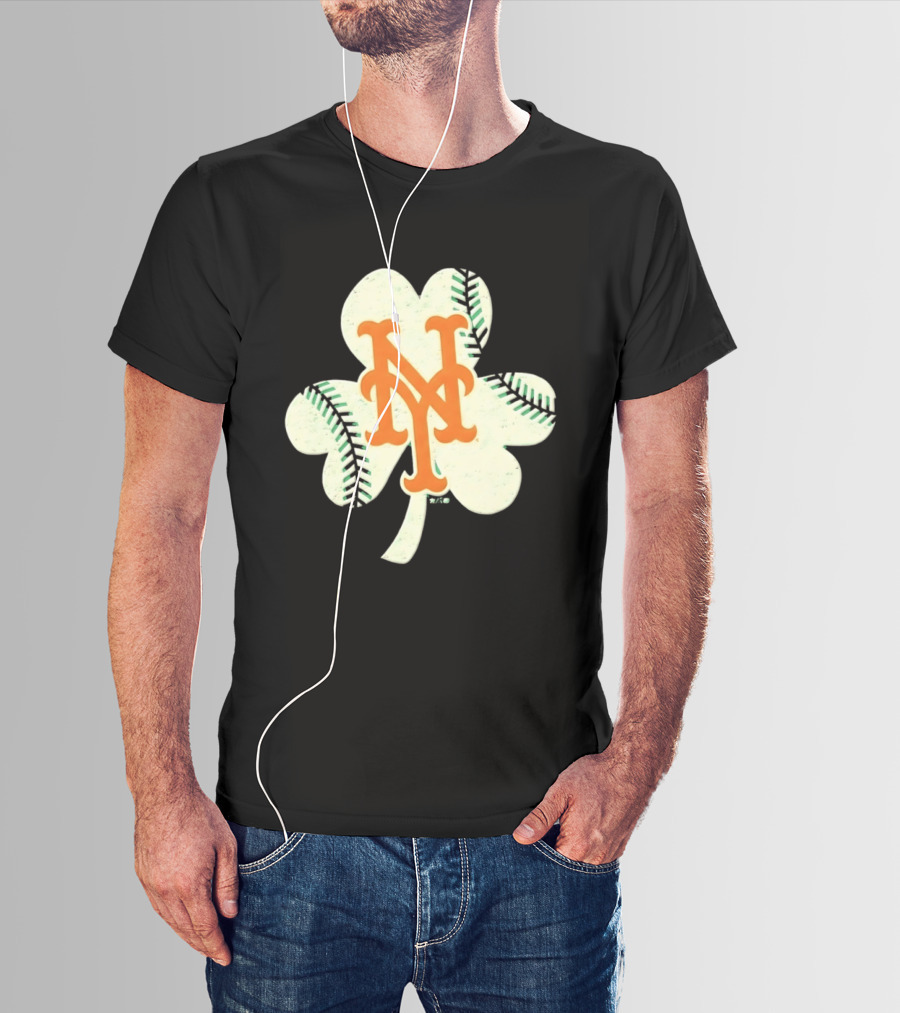 New York Mets Irish Shamrock Baseball 2026 T-Shirt