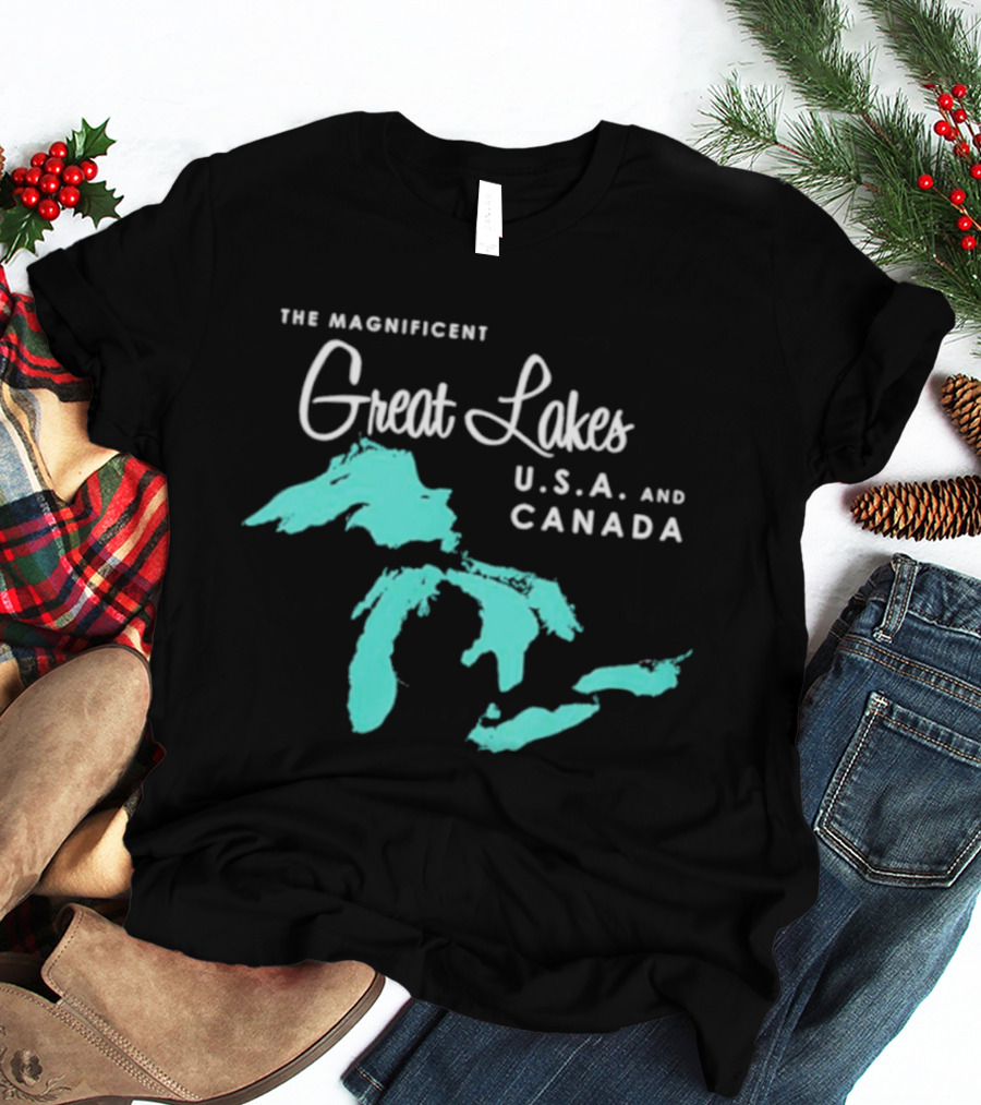 The Magnificent Great Lakes USA And Canada T-Shirt