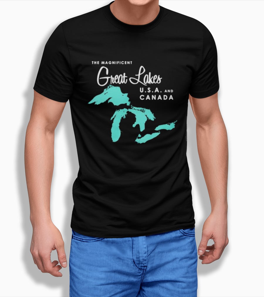 The Magnificent Great Lakes USA And Canada T-Shirt