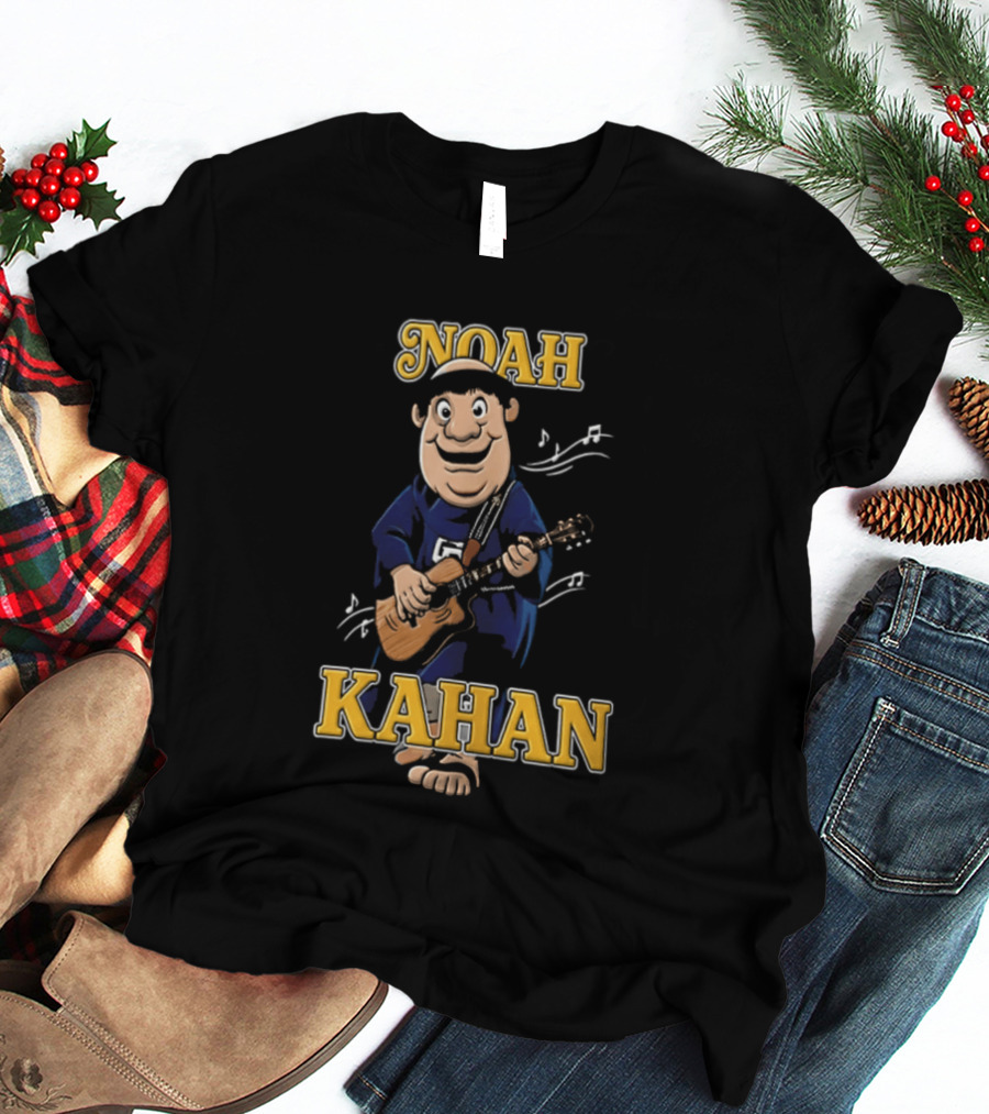Noah Kahan Cartoon Character Playing Guitar Padres Petco Park 2026 T-Shirt