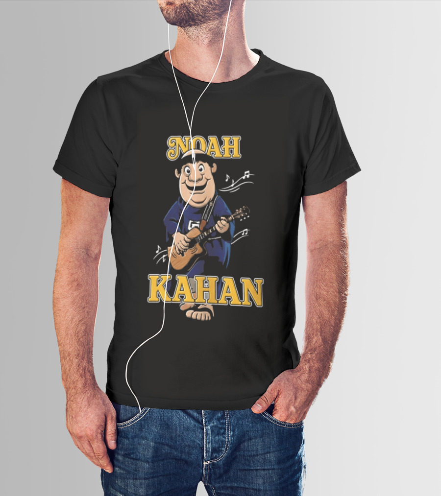 Noah Kahan Cartoon Character Playing Guitar Padres Petco Park 2026 T-Shirt