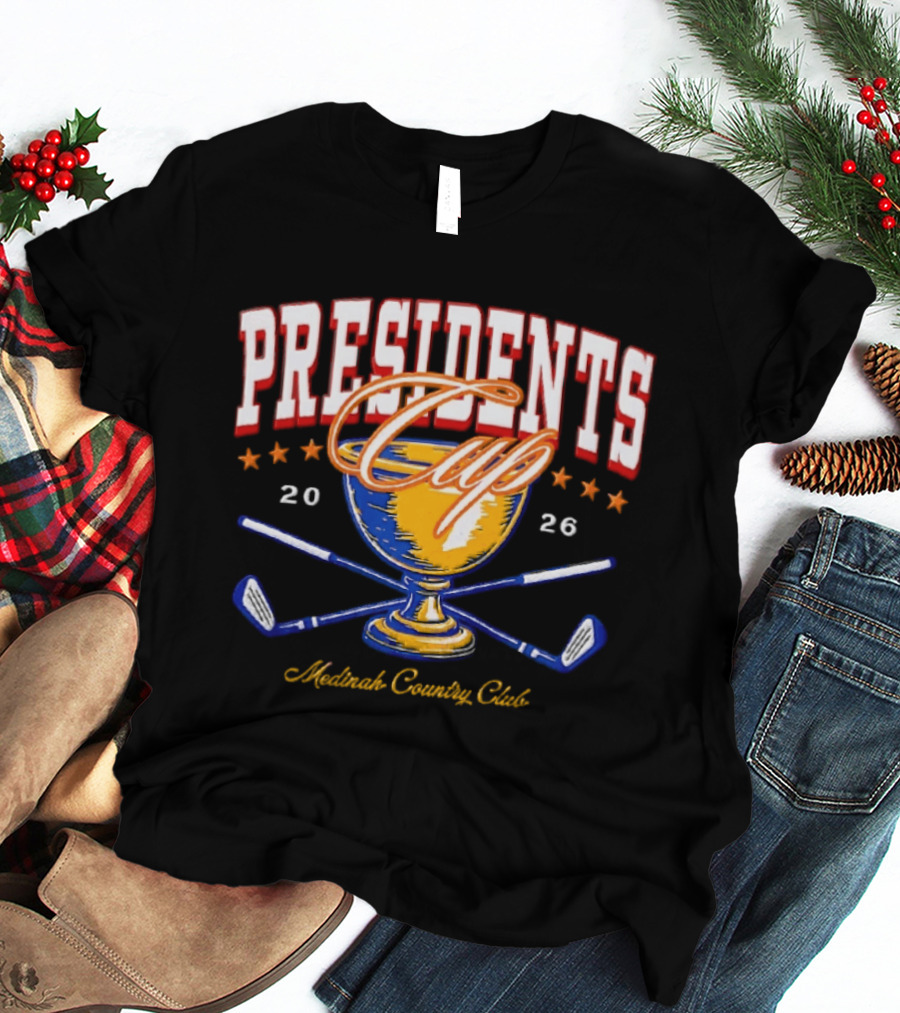 Presidents Cup 2026 Medinah Country Club Golf Trophy T-Shirt