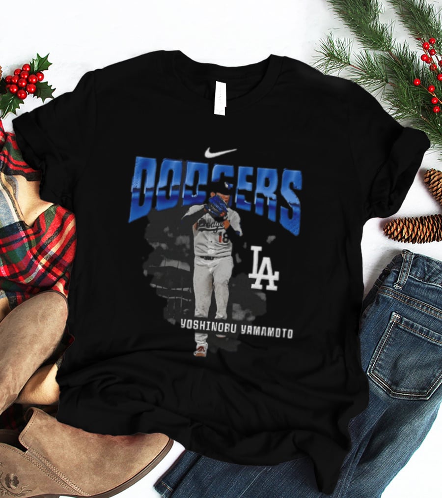 Yoshinobu Yamamoto Los Angeles Dodgers Nike LA Baseball T-Shirt