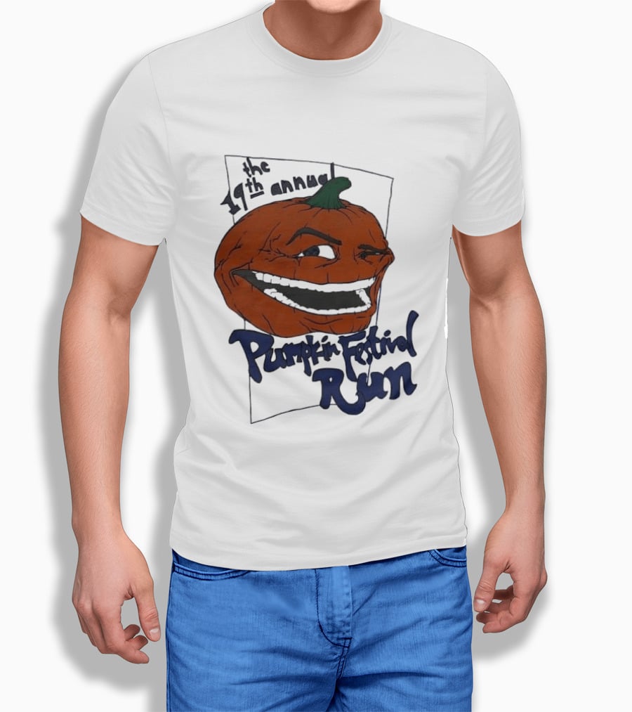 19th Annual The Pumpkin Festival Run Halloween Event Laughing Pumpkin T-Shirt