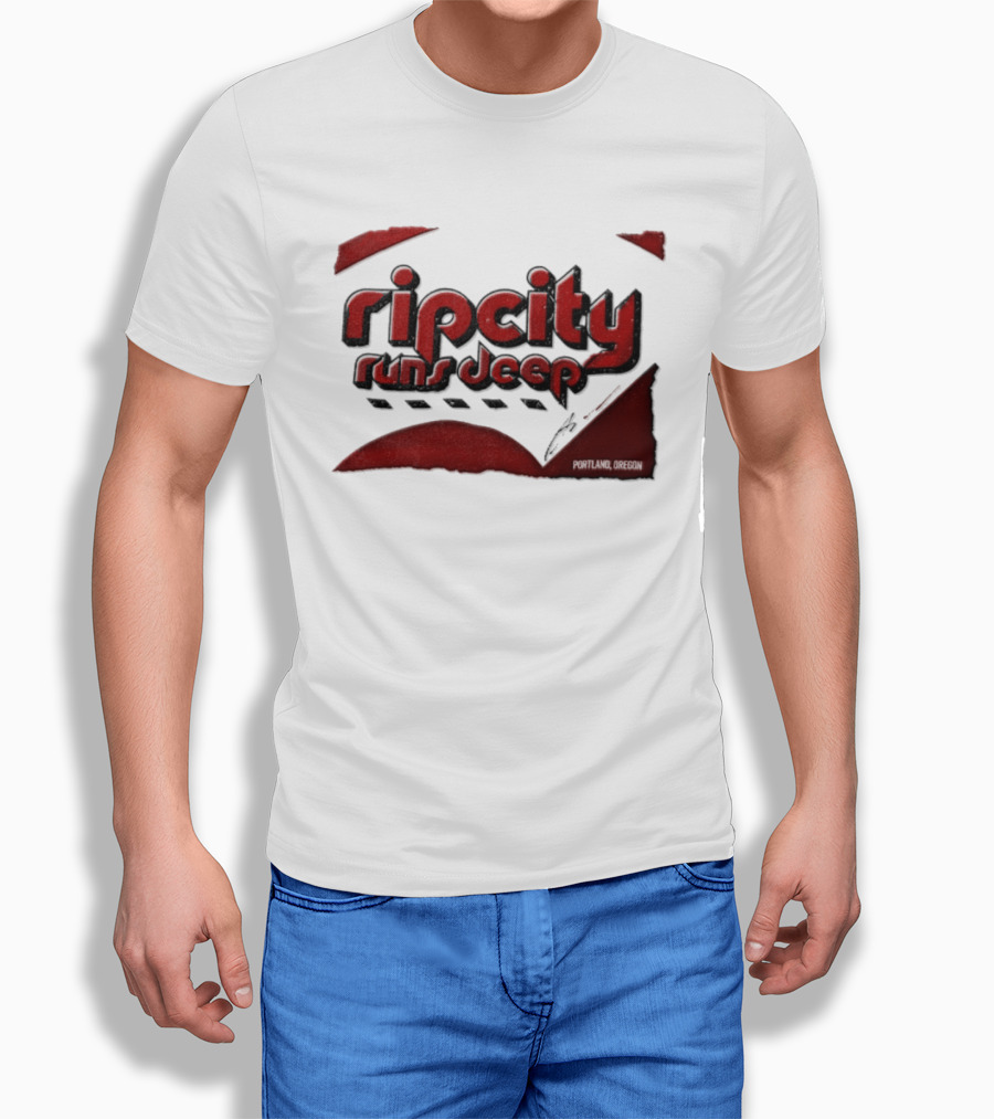 Rip City Runs Deep Portland Trail Blazers NBA Fan T-Shirt