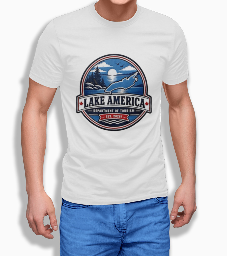 Lake America Department Of Tourism Est 20287 Nature Scenic T-Shirt