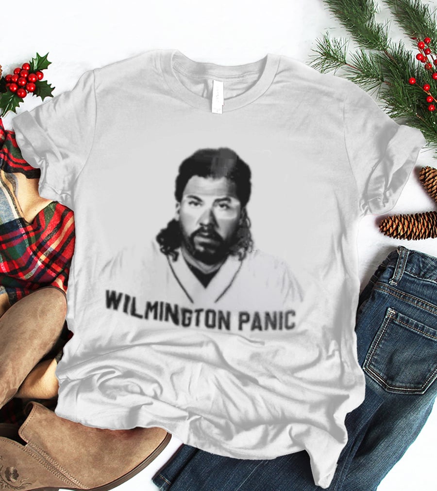 Wilmington Panic Danny Mcbride Kenny Powers Halftone Sunglass Tan Mullet T-Shirt