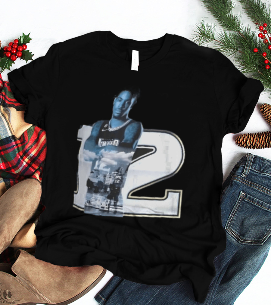 Essentials Ja Morant Black Memphis Grizzlies Player Number 12 T-Shirt