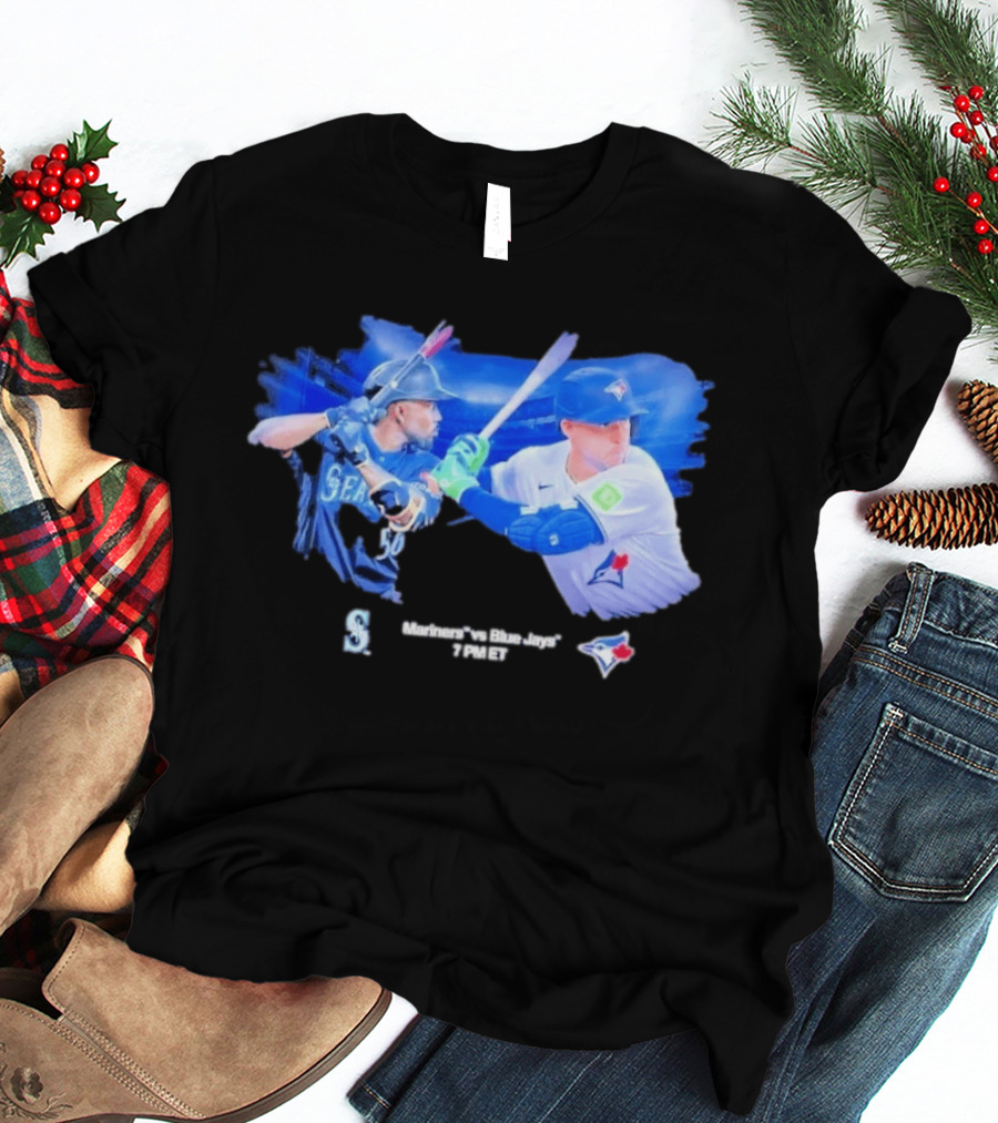 Seattle Mariners Vs Toronto Blue Jays Baseball Showdown Journey T-Shirt