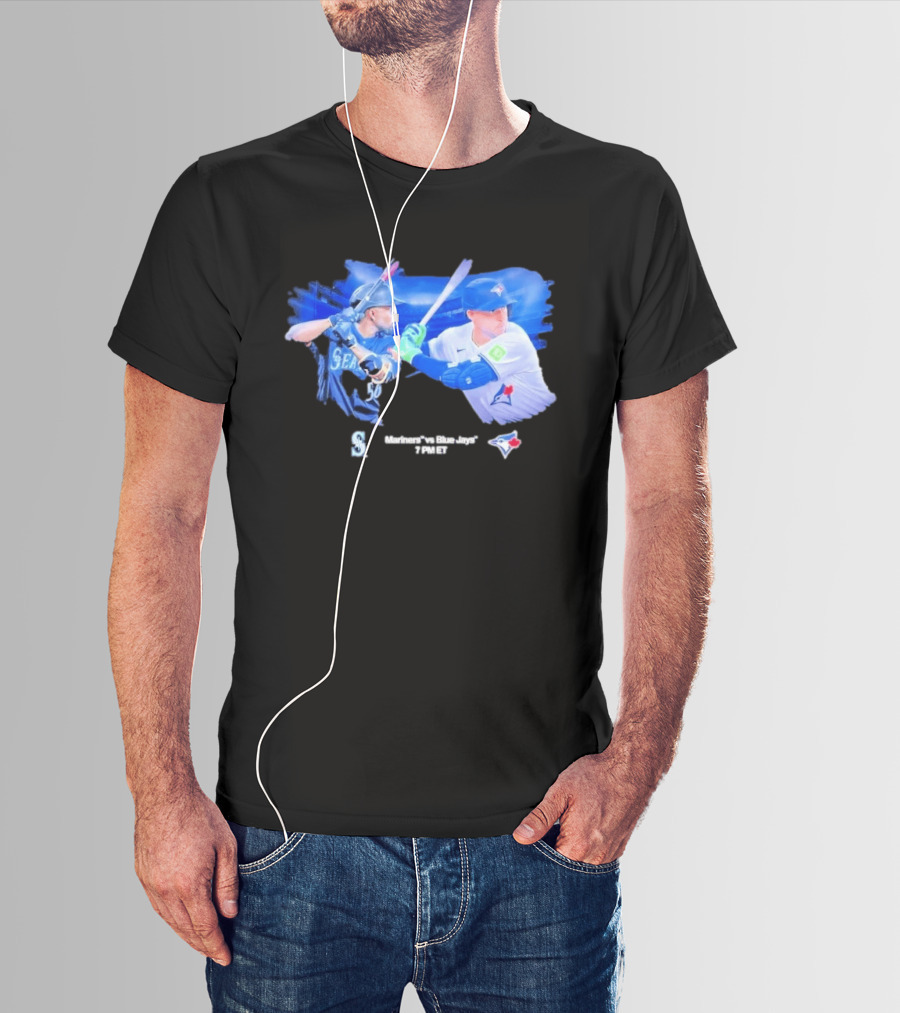 Seattle Mariners Vs Toronto Blue Jays Baseball Showdown Journey T-Shirt