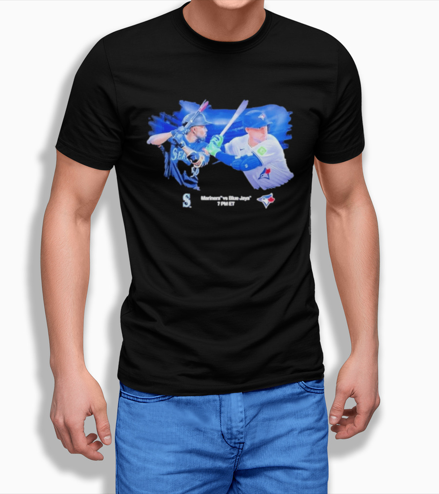 Seattle Mariners Vs Toronto Blue Jays Baseball Showdown Journey T-Shirt