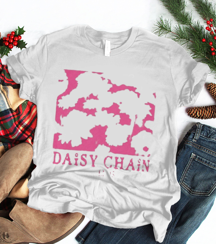 Olivia Rodrigo Daisy Chain Pink Distressed T-Shirt