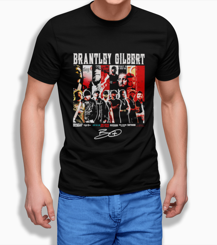 Brantley Gilbert Live Tour Band Sins Of The Father The Devil Don't Sleep Signature T-Shirt