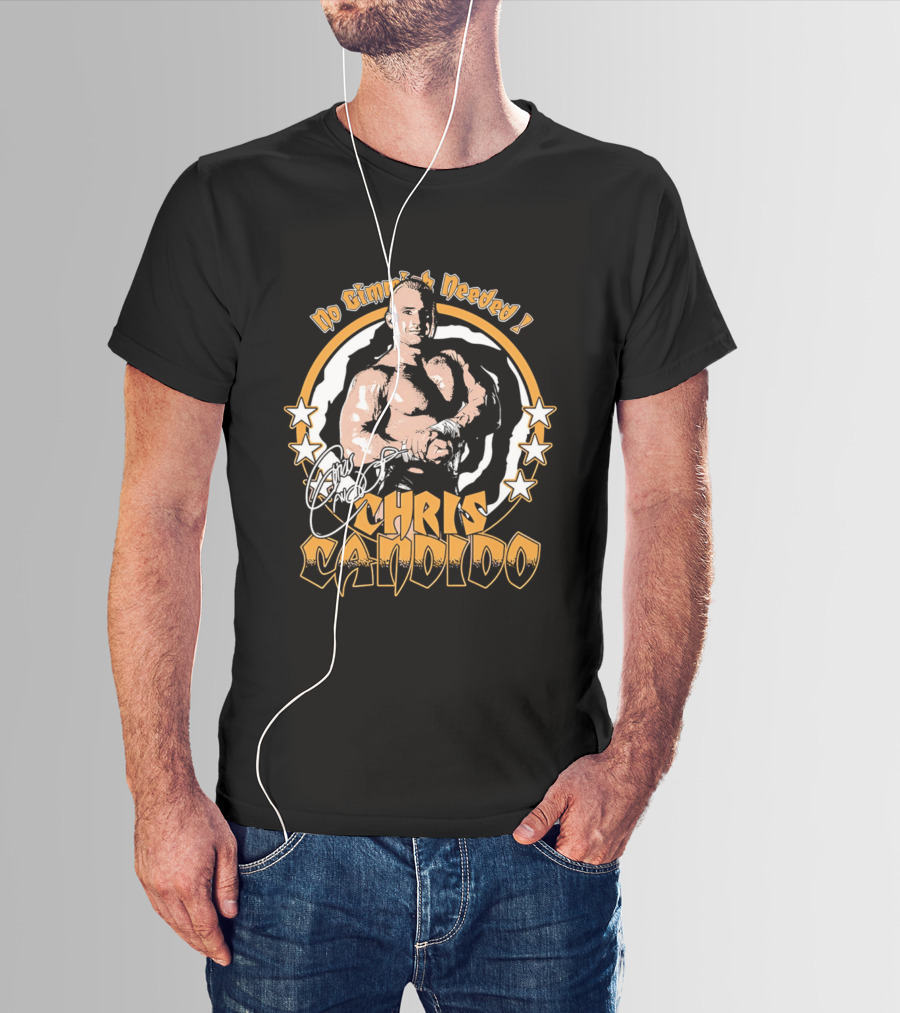 Chris Candido No Gimmicks Needed Stars Circle T-Shirt