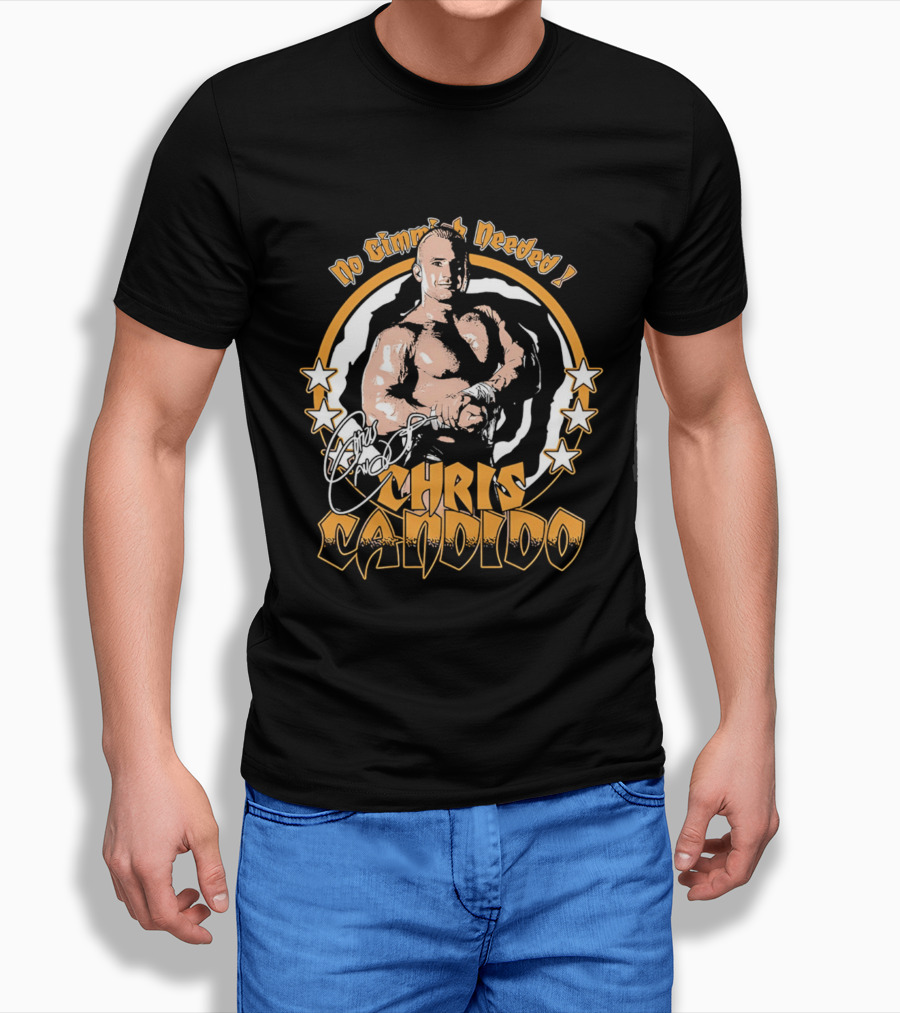 Chris Candido No Gimmicks Needed Stars Circle T-Shirt