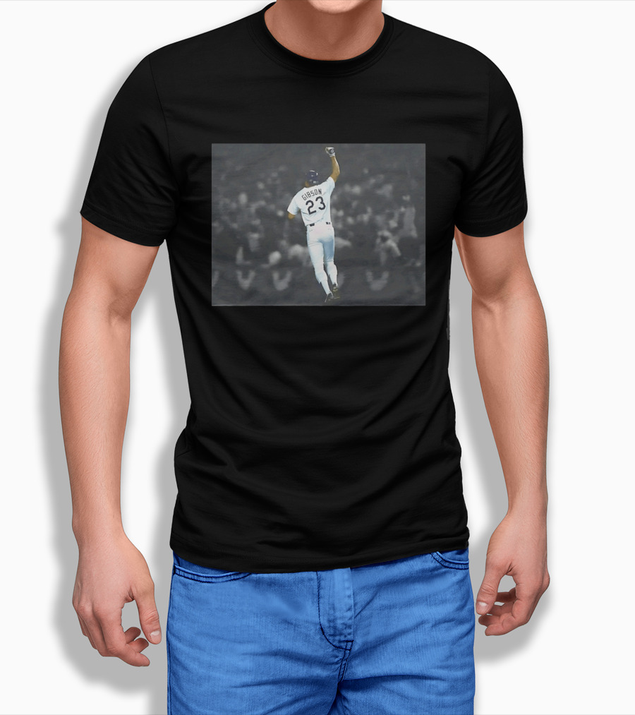 Kirk Gibson 23 Los Angeles Dodgers Baseball Celebration Iconic Moment T-Shirt