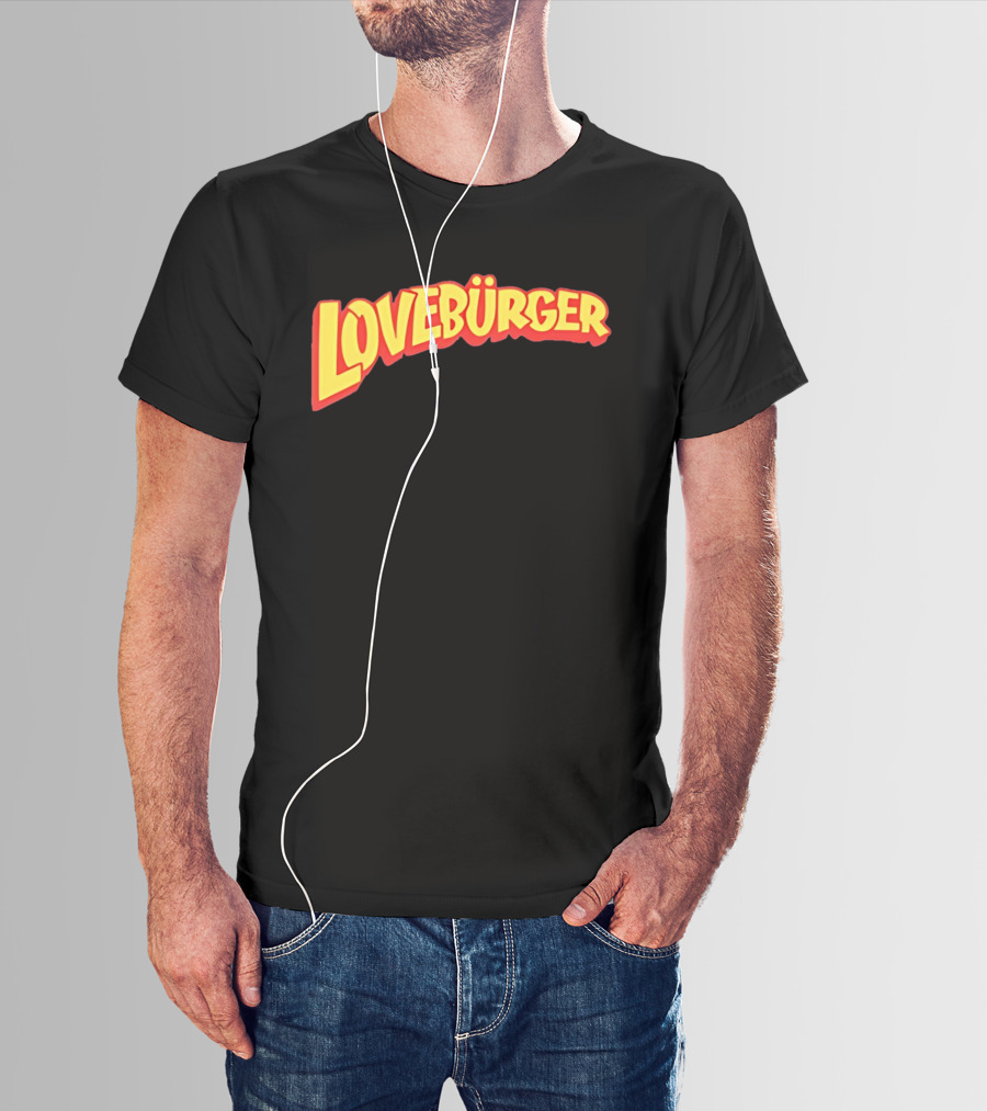 LOVEBURGER Colorful Retro Style Branding T-Shirt