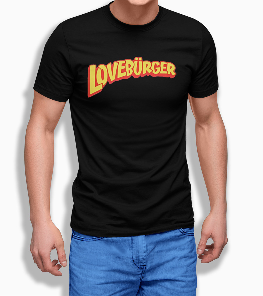 LOVEBURGER Colorful Retro Style Branding T-Shirt
