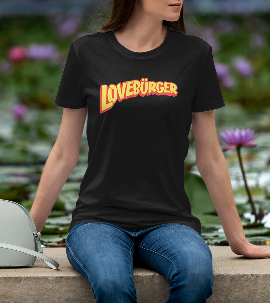 LOVEBURGER Colorful Retro Style Branding T-Shirt