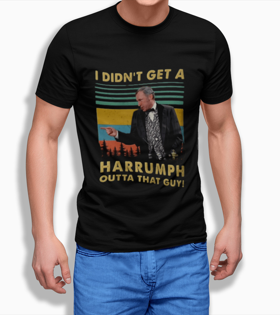 I Didn't Get A Harrumph Outta That Guy Mel Brooks William J Le Petomane Sunset Stripes Trees T-Shirt