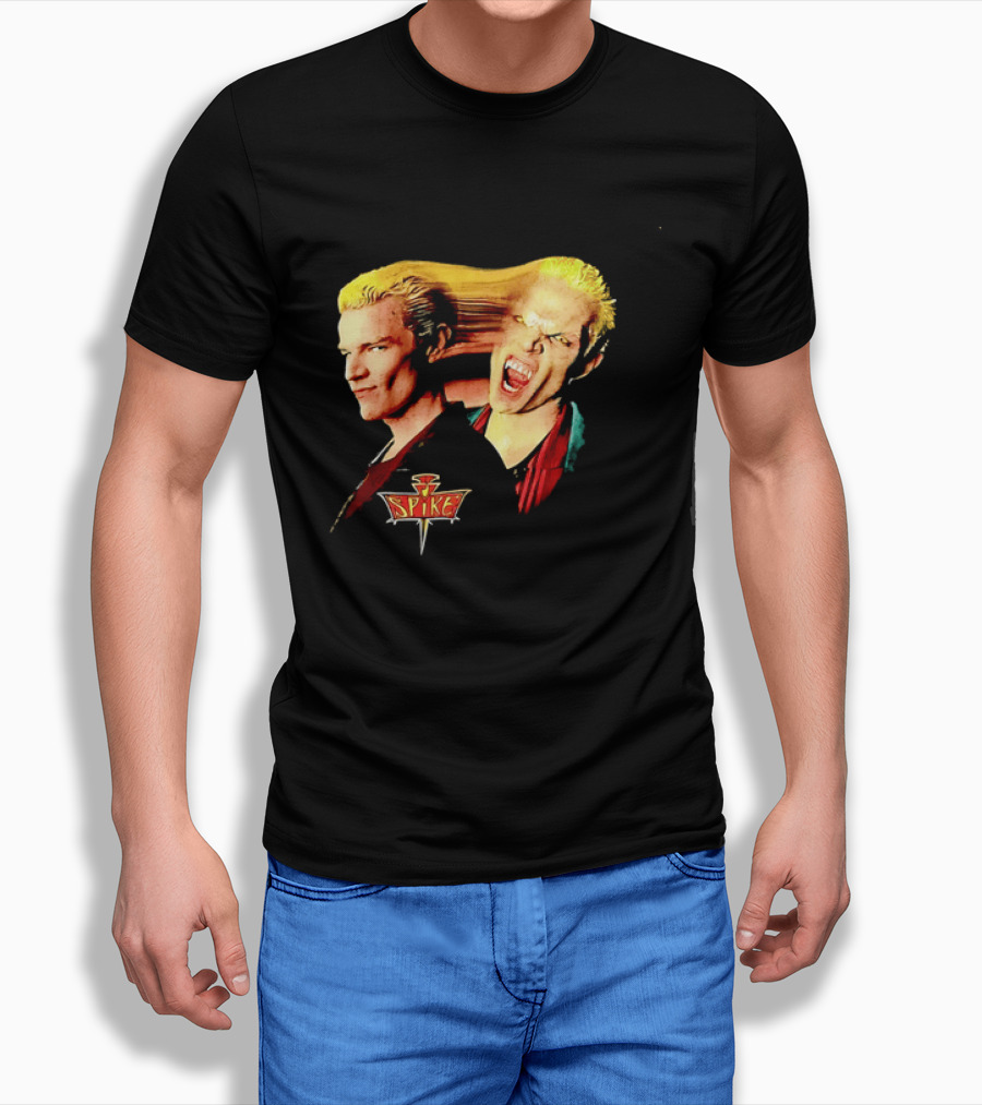 Spike Buffy The Vampire Slayer Movie Iconic Blond Vampire Characterística T-Shirt