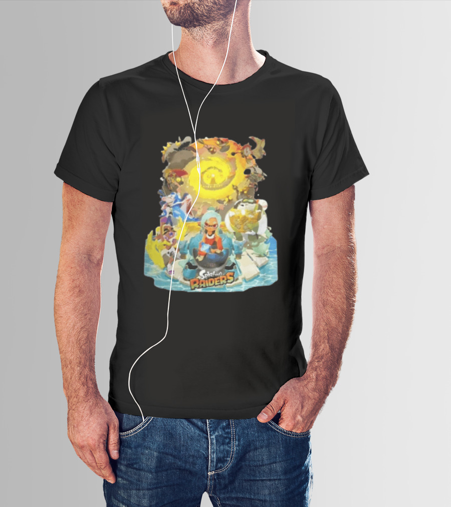 Splatoon Raiders Dive Deep Adventure With Iconic Characters And Vibrant Ocean Themes T-Shirt