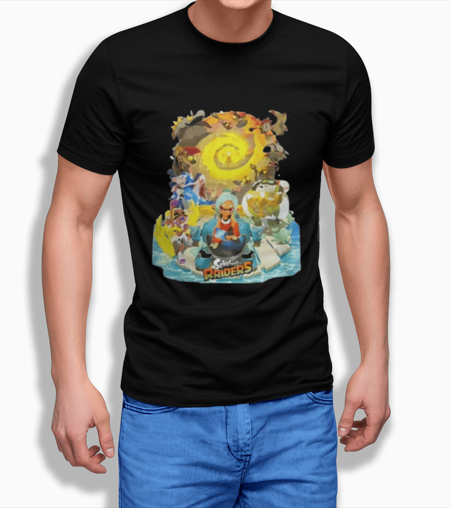 Splatoon Raiders Dive Deep Adventure With Iconic Characters And Vibrant Ocean Themes T-Shirt
