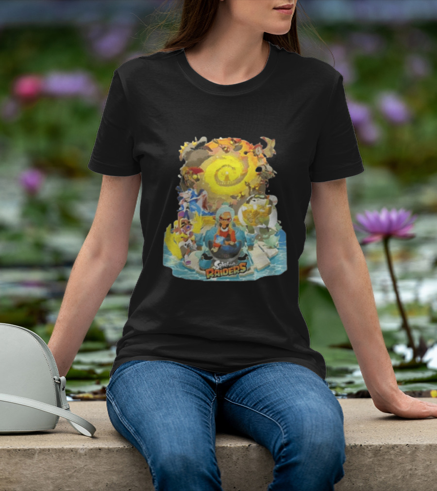 Splatoon Raiders Dive Deep Adventure With Iconic Characters And Vibrant Ocean Themes T-Shirt