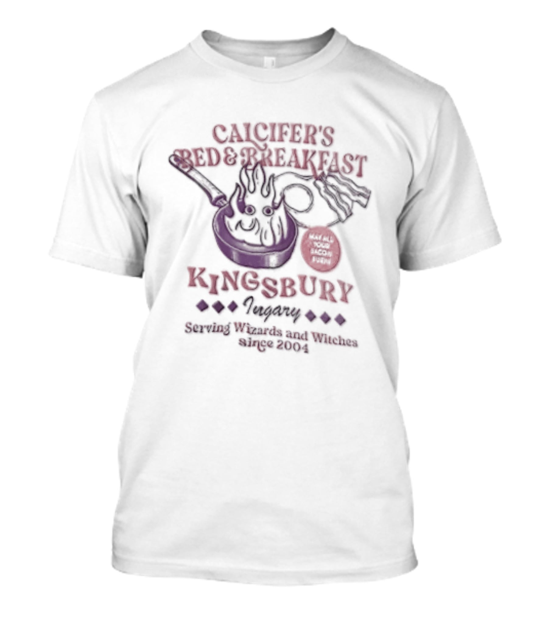 Calcifer's Bed And Breakfast Kingsbury Ingary Serving Wizards And Witches Howl's Moving Castle T-Shirt